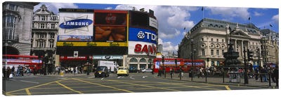 Daytime Scene I, Piccadilly Circus, London, England, United Kingdom Canvas Art Print - England Art