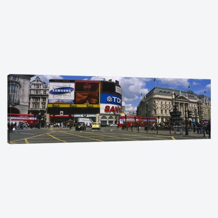 Daytime Scene I, Piccadilly Circus, London, England, United Kingdom Canvas Print #PIM3716} by Panoramic Images Canvas Art Print