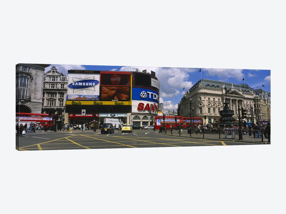 Daytime Scene I, Piccadilly Circus, London, England, United Kingdom by Panoramic Images 1-piece Canvas Art