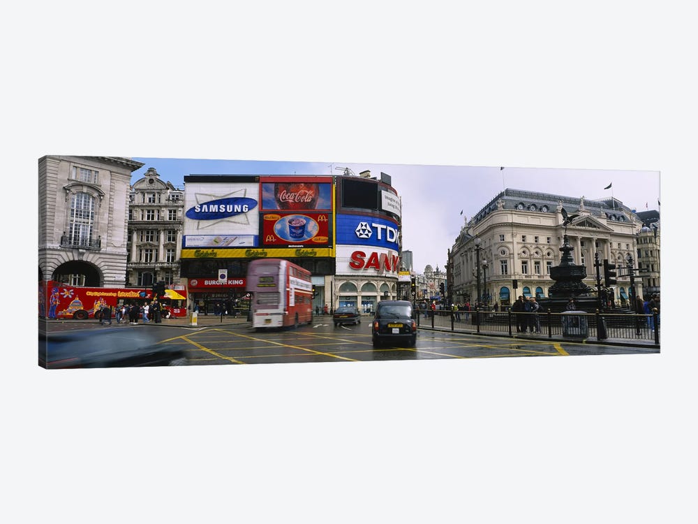 Daytime Scene II, Piccadilly Circus, London, England, United Kingdom by Panoramic Images 1-piece Canvas Print