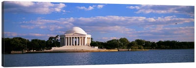 Monument On The Waterfront, Jefferson Memorial, Washington DC, District Of Columbia, USA Canvas Art Print - Washington D.C. Art