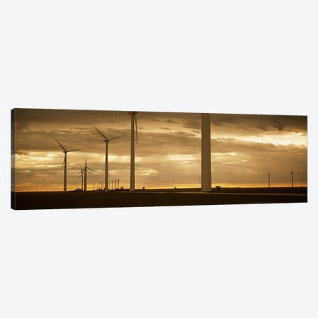Wind Farm At Dawn, Near Amarillo, Texas, USA Canvas Print #PIM3727} by Panoramic Images Canvas Artwork