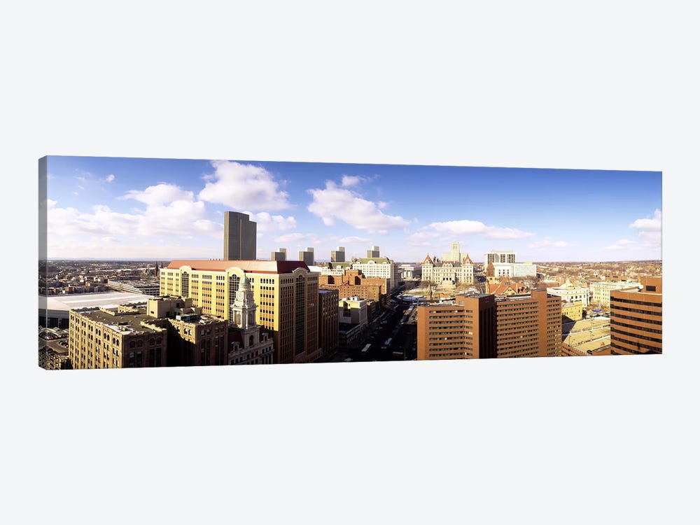 Cloudy Cityscape, Albany, New York, USA by Panoramic Images 1-piece Canvas Wall Art