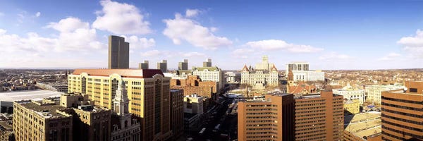 Albany: Cloudy Cityscape, Albany, New York, USA by Panoramic Images