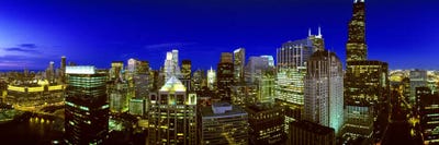 Evening Chicago Illinois by Panoramic Images canvas print