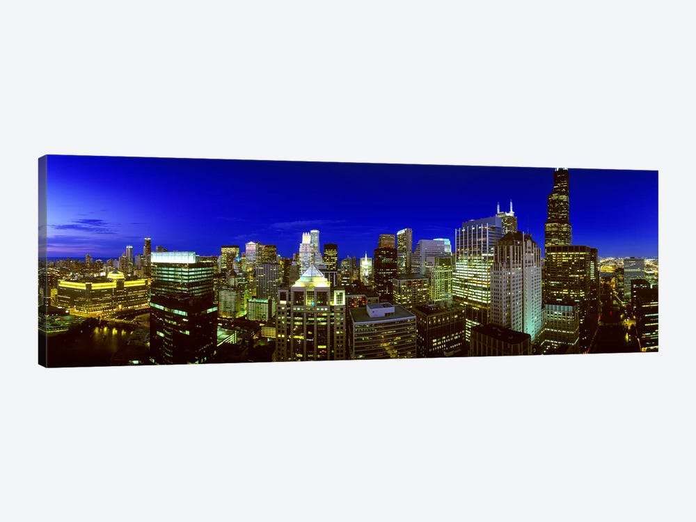 Evening Chicago Illinois by Panoramic Images 1-piece Art Print