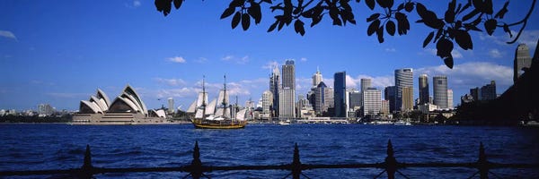 Australia: Downtown Skyline& Sydney Opera House, Sydney, New South Wales, Australia by Panoramic Images