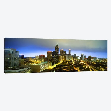 Evening Atlanta GA Canvas Print #PIM3748} by Panoramic Images Canvas Art Print