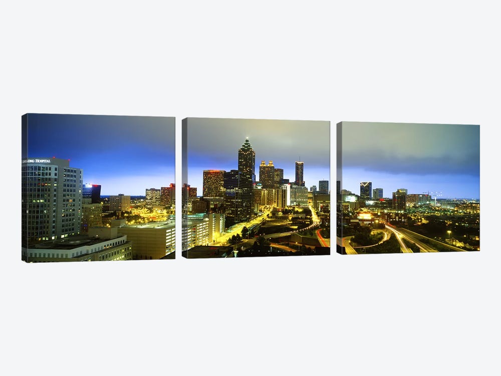 Evening Atlanta GA by Panoramic Images 3-piece Art Print