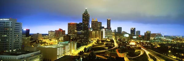 Wall Art: Evening Atlanta GA by Panoramic Images