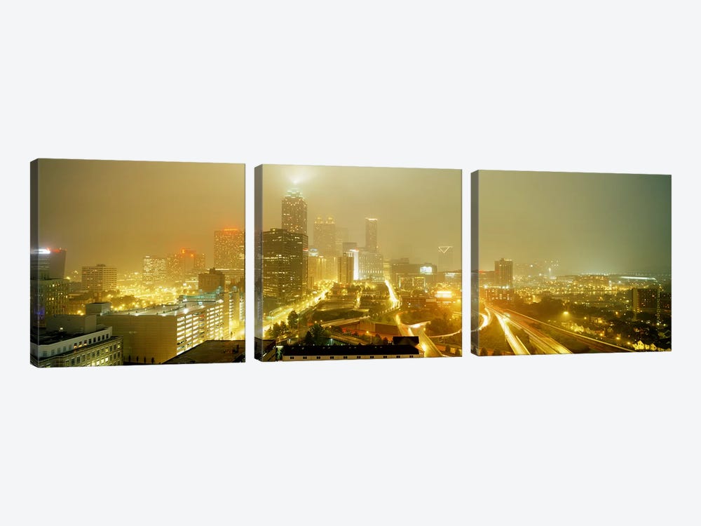 USA, Georgia, Atlanta, Fog in Atlanta by Panoramic Images 3-piece Canvas Artwork