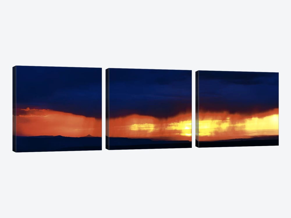 Storm along the high road to Taos Santa Fe NM by Panoramic Images 3-piece Art Print