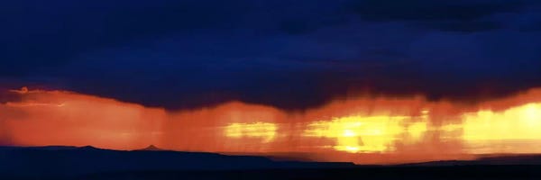 Cloudy Sunsets: Storm along the high road to Taos Santa Fe NM by Panoramic Images
