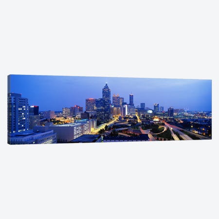 Evening In Atlanta, Atlanta, Georgia, USA Canvas Print #PIM3750} by Panoramic Images Canvas Art