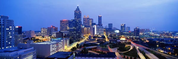 Georgia: Evening In Atlanta, Atlanta, Georgia, USA by Panoramic Images