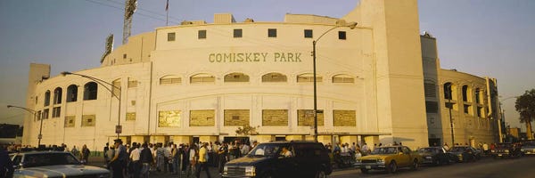 Chicago: Facade of a stadium, old Comiskey Park, Chicago, Cook County, Illinois, USA by Panoramic Images