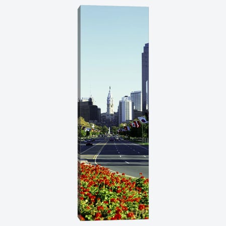 Buildings in a city, Benjamin Franklin Parkway, Philadelphia, Pennsylvania, USA Canvas Print #PIM3754} by Panoramic Images Canvas Art Print
