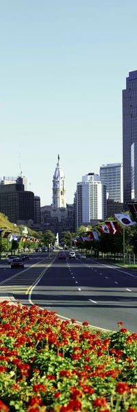 Philadelphia: Buildings in a city, Benjamin Franklin Parkway, Philadelphia, Pennsylvania, USA by Panoramic Images
