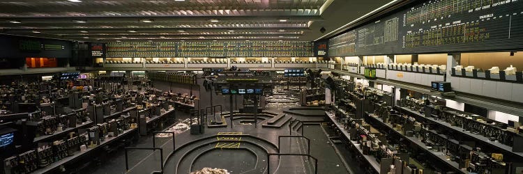 Empty Pits On The Trading Floor After Hours, Chicago Mercantile Exchange, Chicago, Illinois, USA