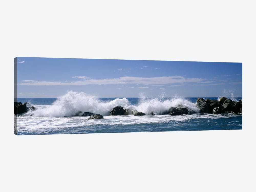 Crashing Waves, Chiavari, Liguria Region, Italy by Panoramic Images 1-piece Canvas Print