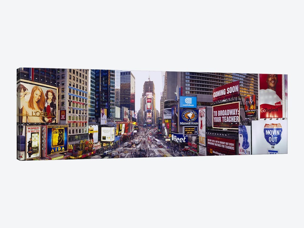 Times Square, Midtown Manhattan, New York City, New York, USA by Panoramic Images 1-piece Canvas Art