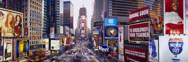 Manhattan: Times Square, Midtown Manhattan, New York City, New York, USA by Panoramic Images