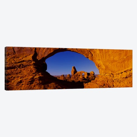 Natural arch on a landscape, Arches National Park, Utah, USA Canvas Print #PIM377} by Panoramic Images Canvas Art Print