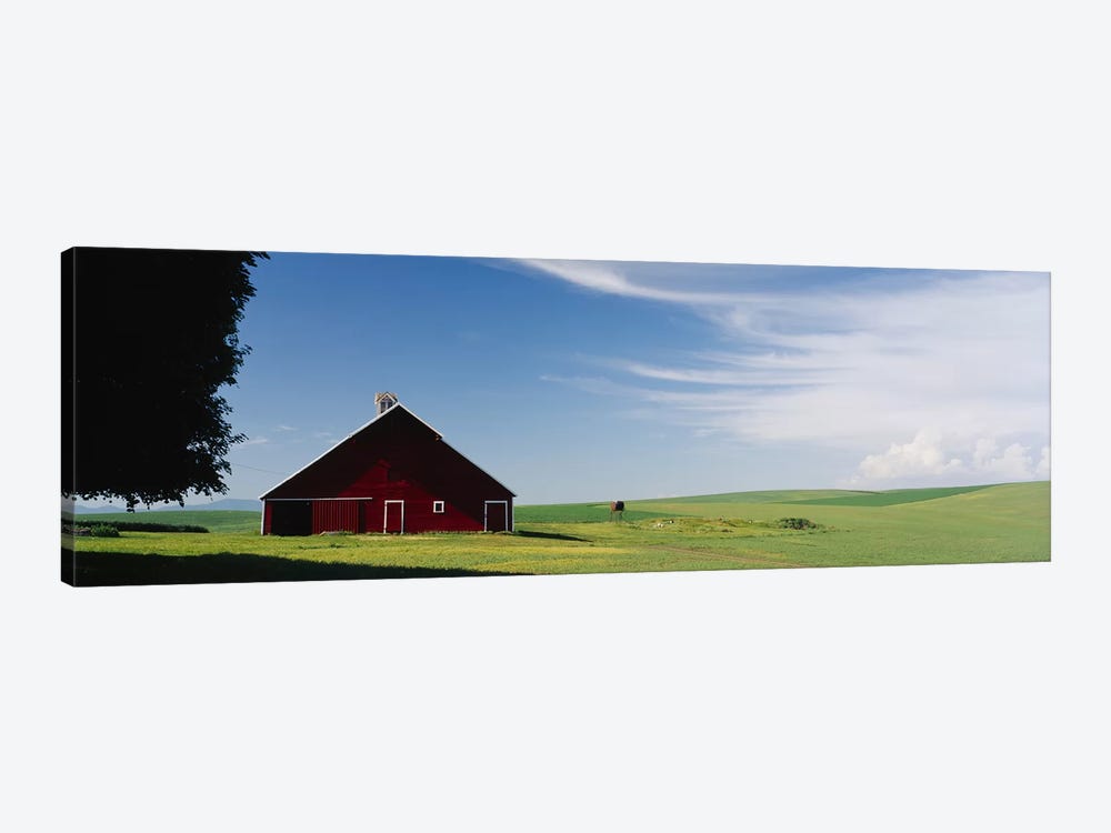 Barn in a wheat fieldWashington State, USA by Panoramic Images 1-piece Art Print