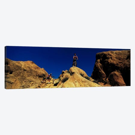 Mountain Bikers CA USA Canvas Print #PIM378} by Panoramic Images Canvas Art