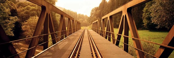 Railroads: Railroad Tracks & Bridge Germany by Panoramic Images