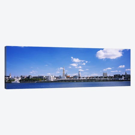 Waterfront Skyline, Antwerp, Flemish Region, Belgium Canvas Print #PIM3799} by Panoramic Images Canvas Art
