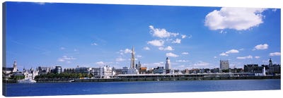 Waterfront Skyline, Antwerp, Flemish Region, Belgium Canvas Art Print