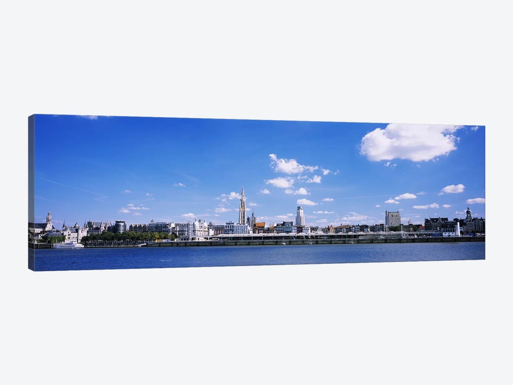 Waterfront Skyline, Antwerp, Flemish Region, Belgium by Panoramic Images 1-piece Canvas Art Print