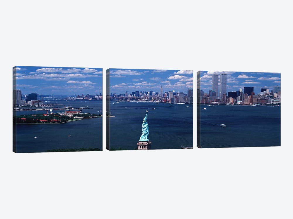 USA, New York, Statue of Liberty by Panoramic Images 3-piece Art Print