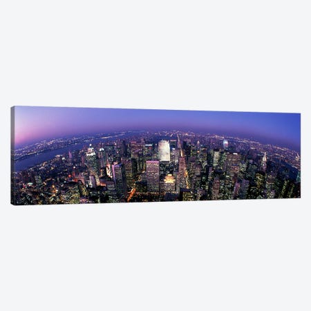 Aerial View, Manhattan, New York City, New York, USA Canvas Print #PIM3812} by Panoramic Images Canvas Art Print