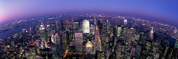 Manhattan: Aerial View, Manhattan, New York City, New York, USA by Panoramic Images