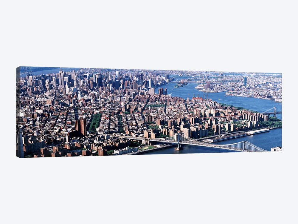 USA, New York, Brooklyn Bridge, aerial by Panoramic Images 1-piece Canvas Artwork