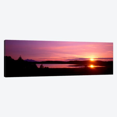 Germany , Forggen Lake, sunset Canvas Print #PIM381} by Panoramic Images Art Print