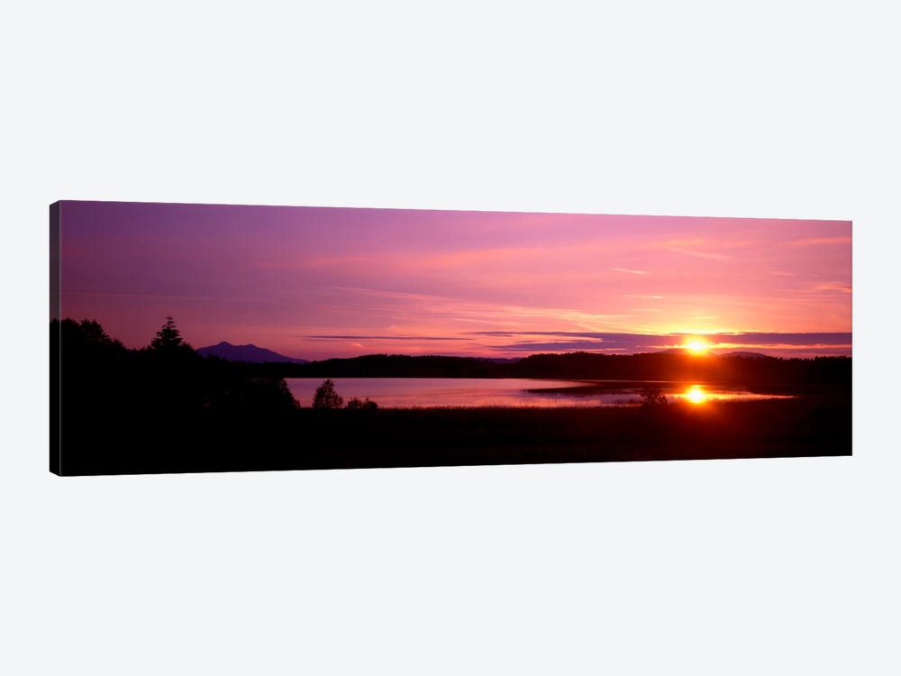 Germany , Forggen Lake, sunset by Panoramic Images 1-piece Canvas Print