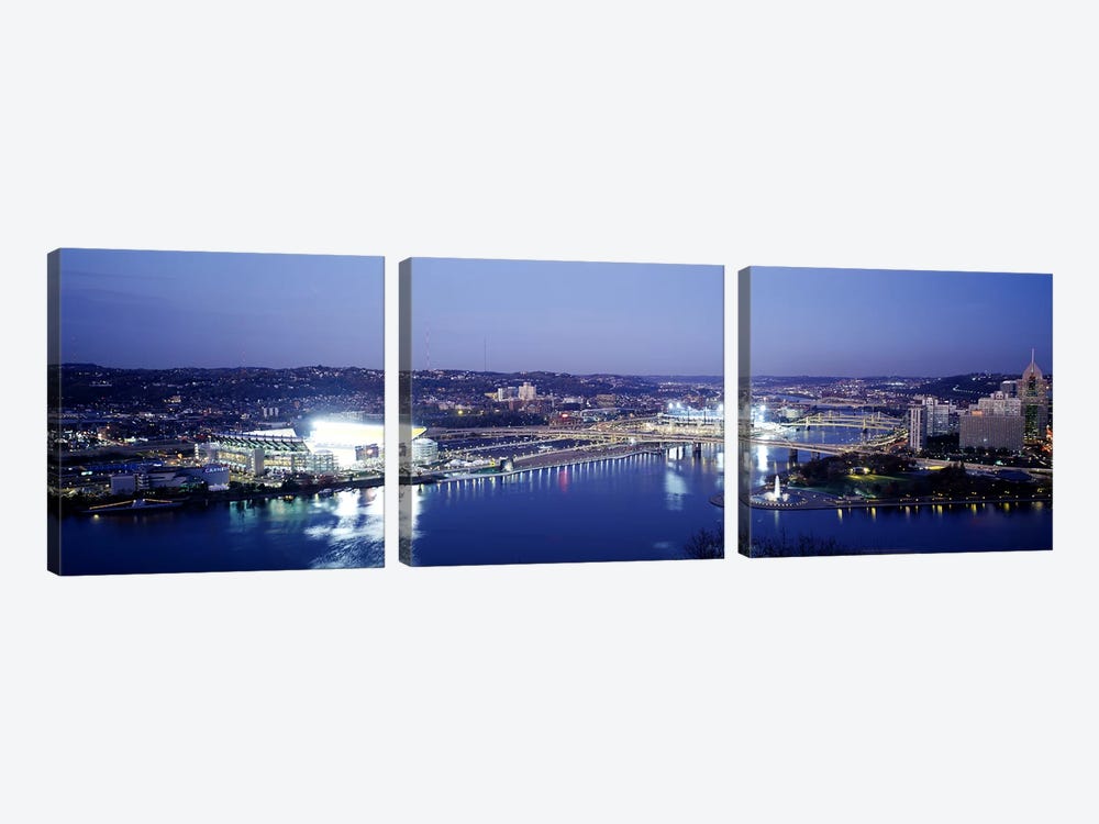 Pittsburgh PA #3 by Panoramic Images 3-piece Canvas Art Print