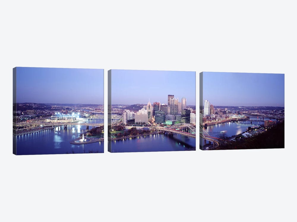 Pittsburgh PA by Panoramic Images 3-piece Canvas Art
