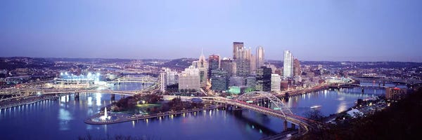 Large Photography - Canvas Prints: Pittsburgh PA by Panoramic Images