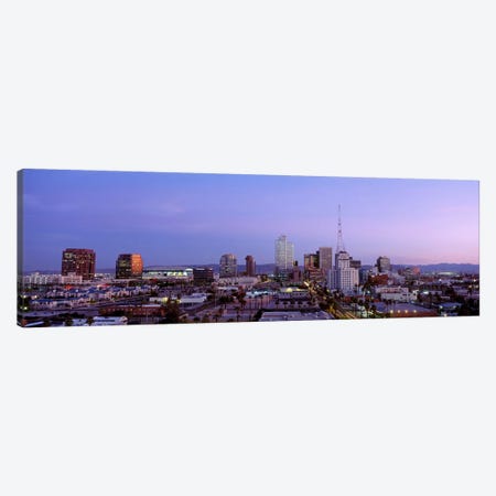 Downtown Skyline At Dusk, Phoenix, Arizona, Maricopa County, USA Canvas Print #PIM3831} by Panoramic Images Canvas Art Print