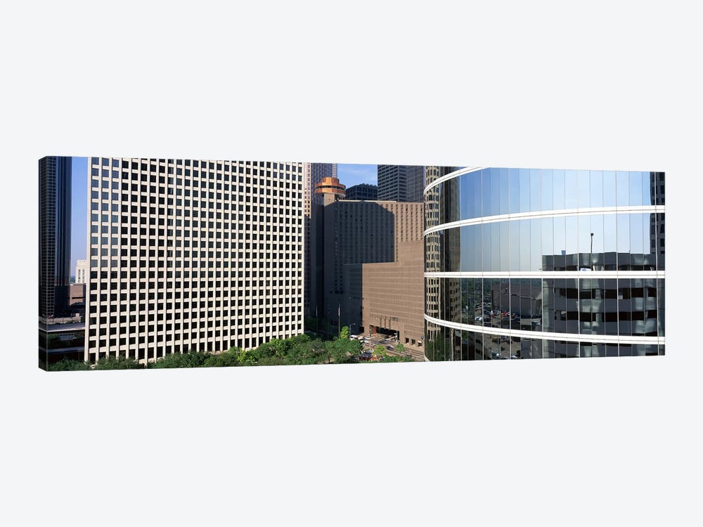 Skyscraper windows in Houston, TX by Panoramic Images 1-piece Canvas Wall Art