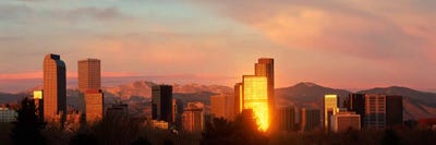 Denver skyline by Panoramic Images multi panel art