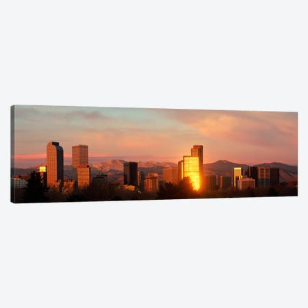 Denver skyline Canvas Print #PIM3838} by Panoramic Images Canvas Art Print