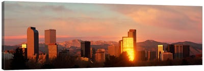 Denver skyline Canvas Art Print - City Sunrise & Sunset Art