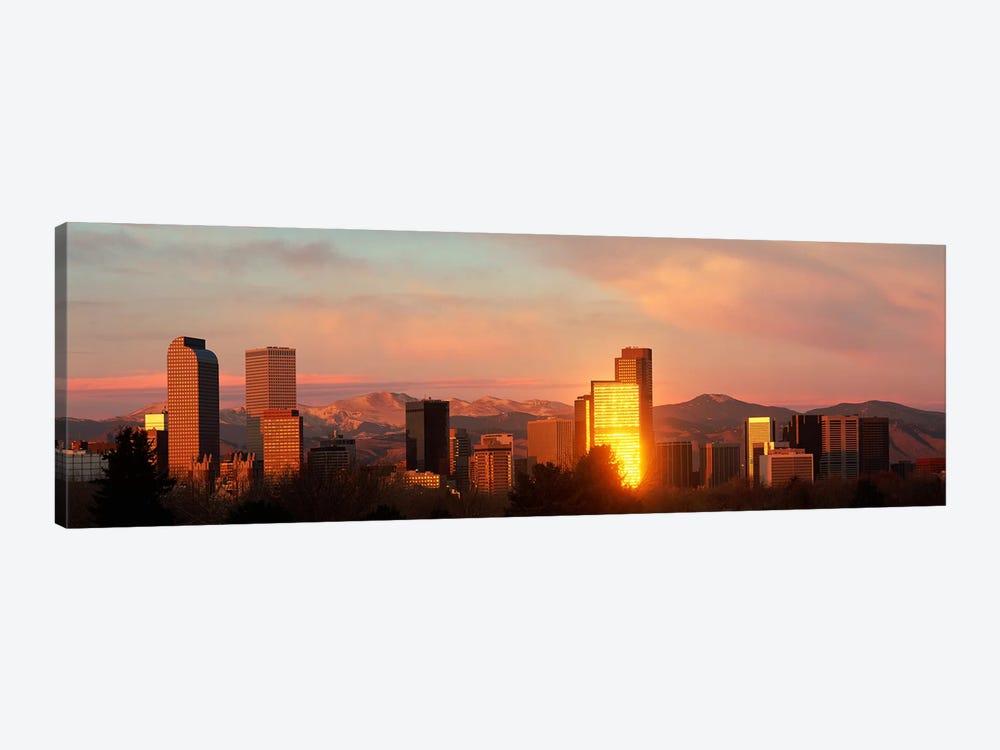 Denver skyline 1-piece Canvas Artwork