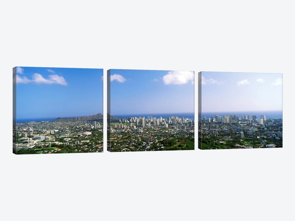 Honolulu, Hawaii by Panoramic Images 3-piece Canvas Print