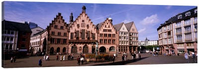 Eastern Façade Of The Römer, Römerberg, Altstadt, Frankfurt, Hesse, Germany Canvas Art Print - Frankfurt Art